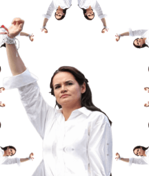 Image: White Russia has its own Joan of Arc: Svetlana Tichanovskaja